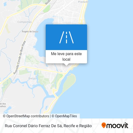 Rua Coronel Dário Ferraz De Sá mapa