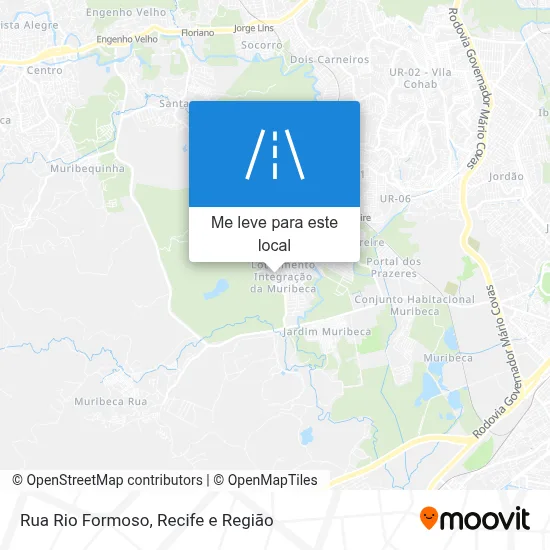 Rua Rio Formoso mapa