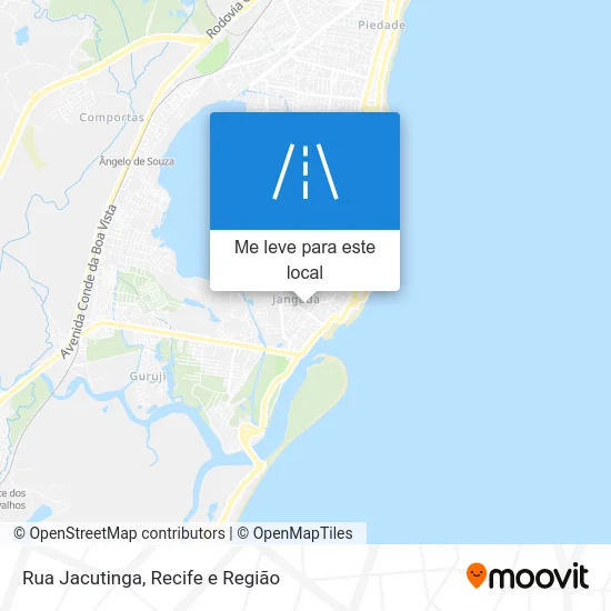 Rua Jacutinga mapa