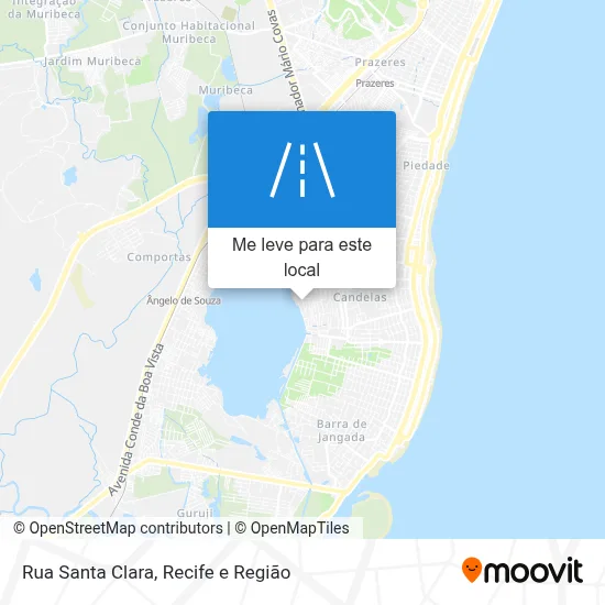 Rua Santa Clara mapa