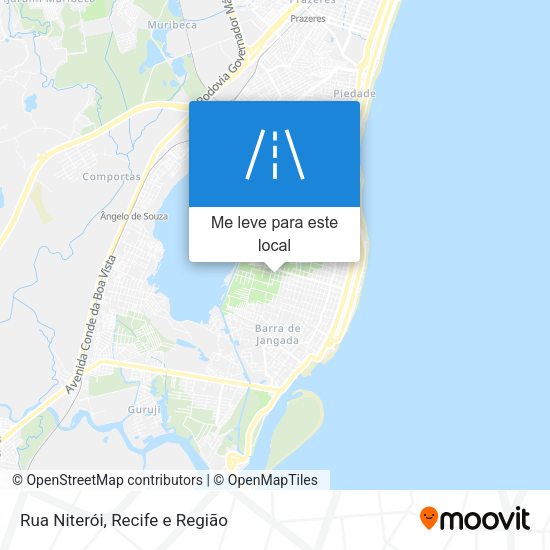 Rua Niterói mapa