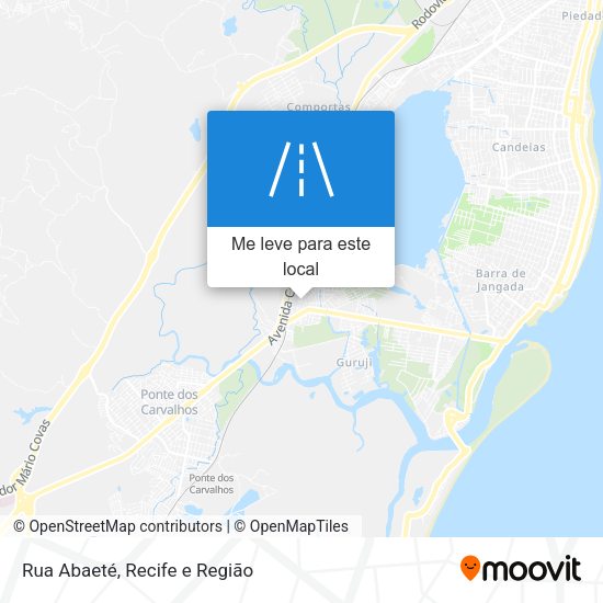 Rua Abaeté mapa