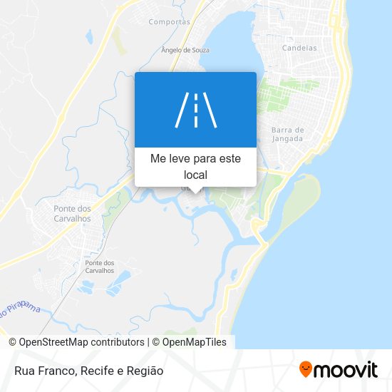 Rua Franco mapa