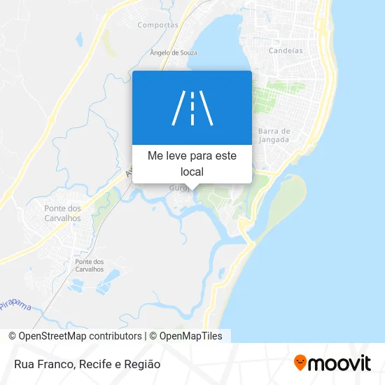 Rua Franco mapa