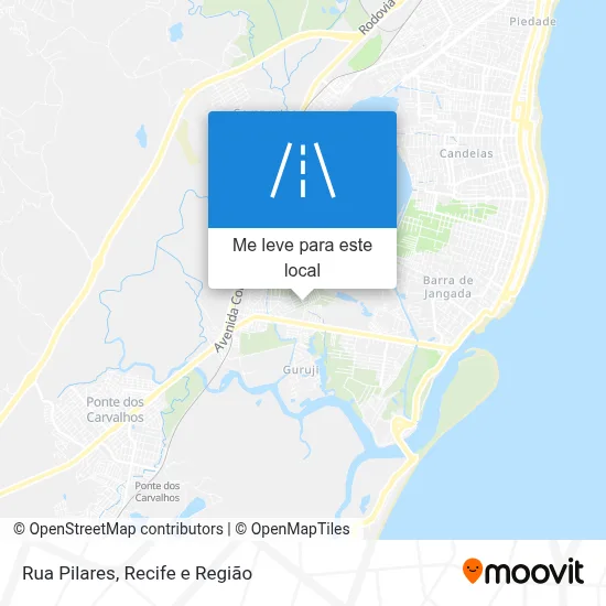 Rua Pilares mapa
