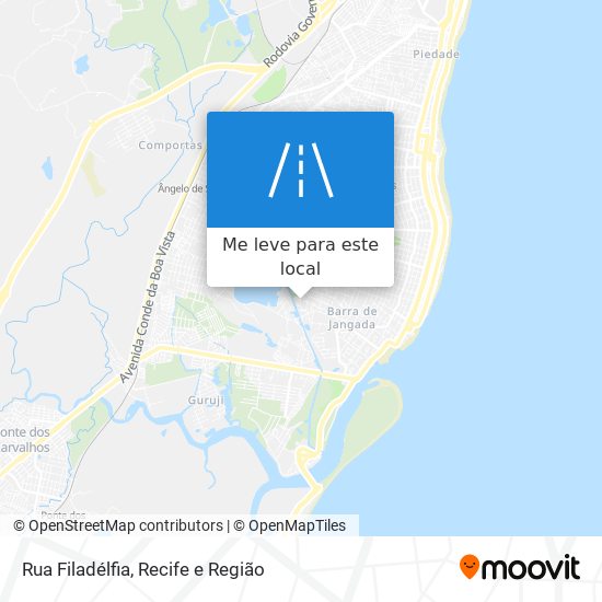 Rua Filadélfia mapa