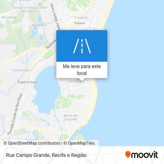 Rua Campo Grande mapa