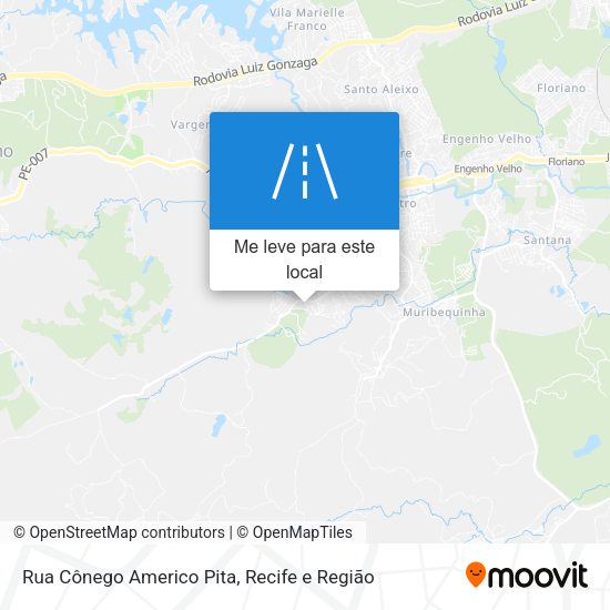 Rua Cônego Americo Pita mapa