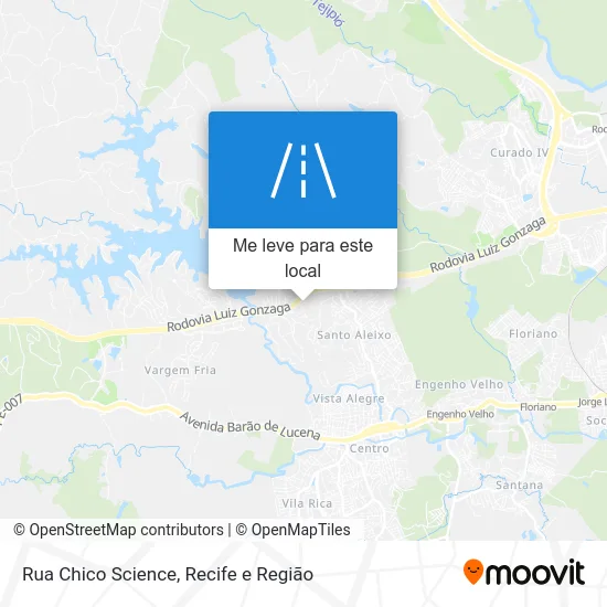 Rua Chico Science mapa