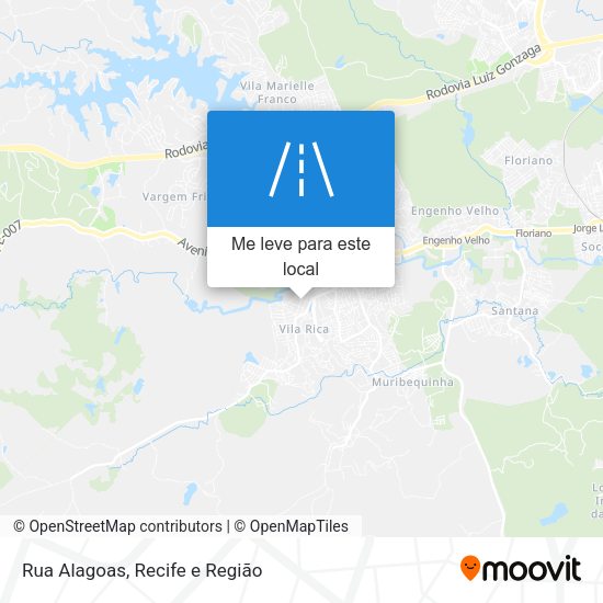 Rua Alagoas mapa