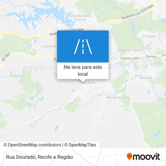 Rua Dourado mapa