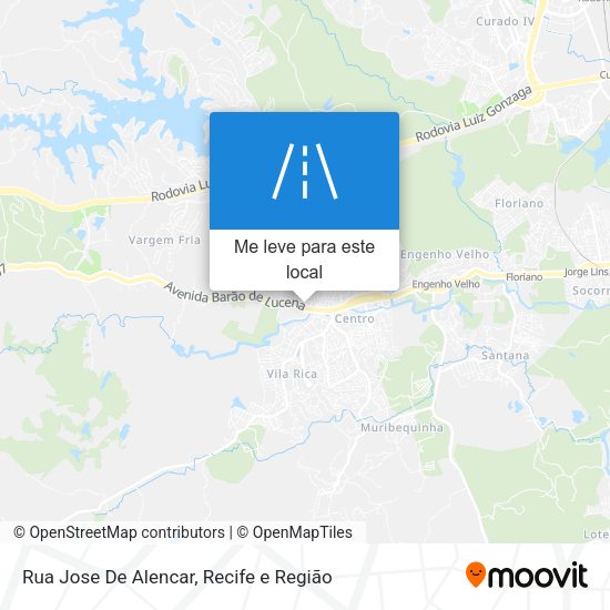 Rua Jose De Alencar mapa