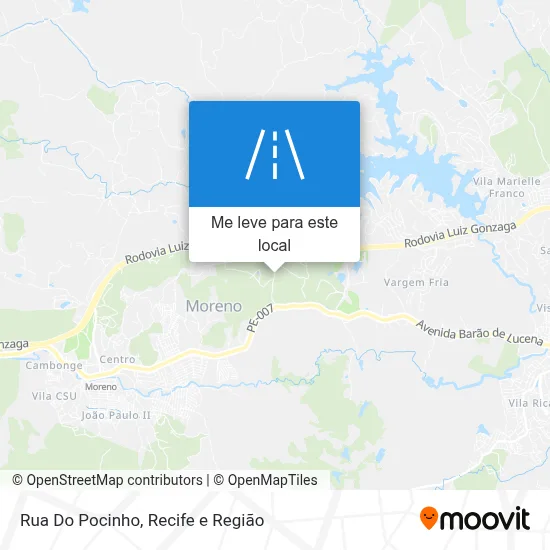 Rua Do Pocinho mapa