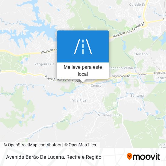 Avenida Barão De Lucena mapa