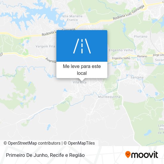 Primeiro De Junho mapa