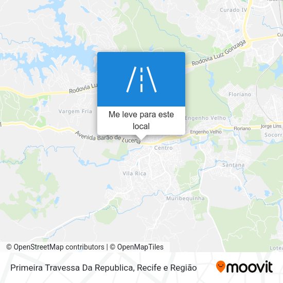 Primeira Travessa Da Republica mapa