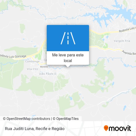 Rua Juditi Luna mapa