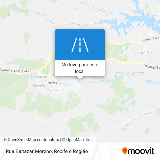 Rua Baltazar Moreno mapa