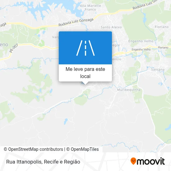 Rua Ittanopolis mapa
