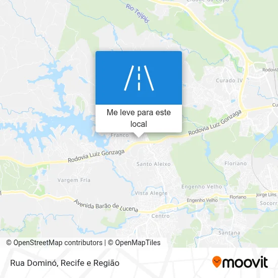 Rua Dominó mapa