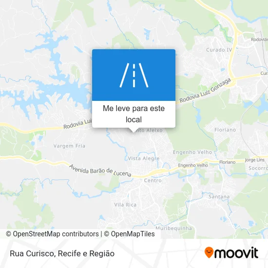Rua Curisco mapa