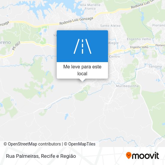Rua Palmeiras mapa