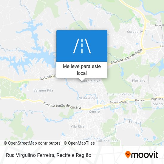 Rua Virgulino Ferreira mapa