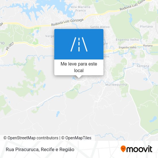 Rua Piracuruca mapa