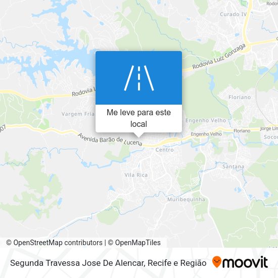 Segunda Travessa Jose De Alencar mapa