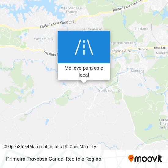 Primeira Travessa Canaa mapa