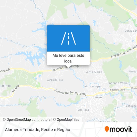 Alameda Trindade mapa