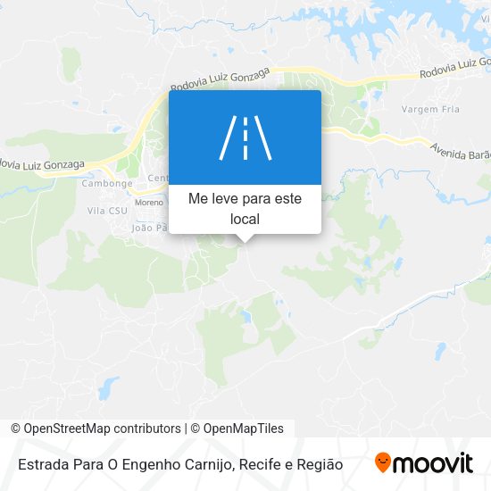 Estrada Para O Engenho Carnijo mapa
