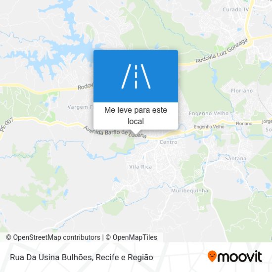 Rua Da Usina Bulhões mapa