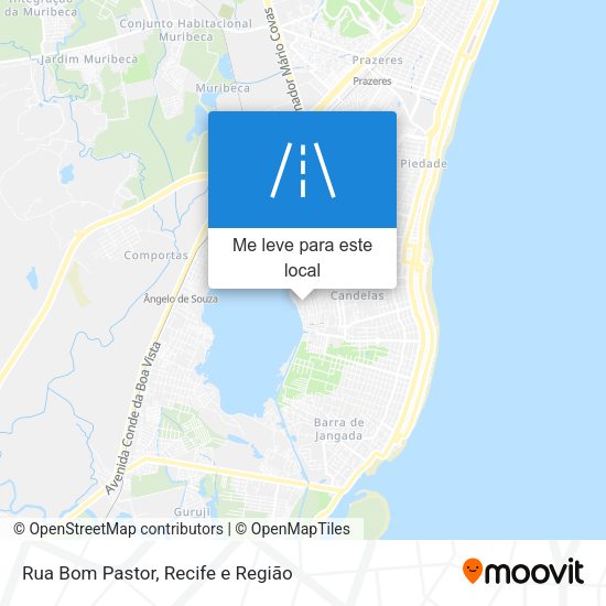 Rua Bom Pastor mapa