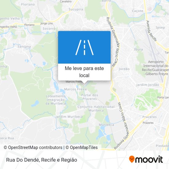 Rua Do Dendé mapa