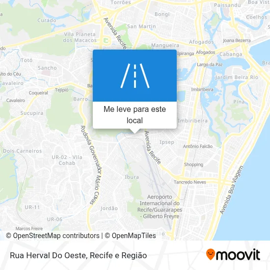 Rua Herval Do Oeste mapa