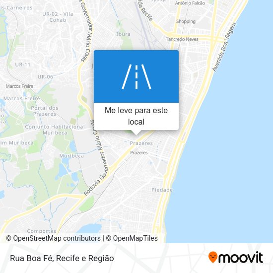 Rua Boa Fé mapa