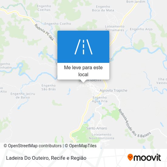 Ladeira Do Outeiro mapa