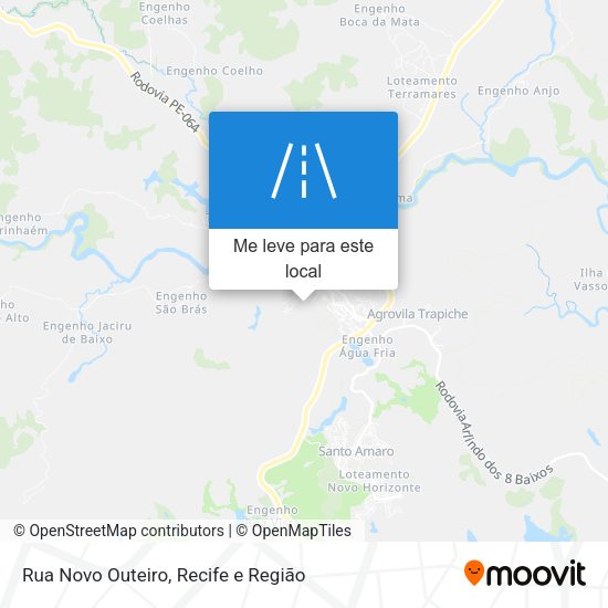 Rua Novo Outeiro mapa