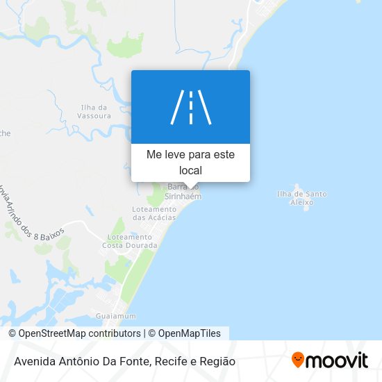 Avenida Antônio Da Fonte mapa