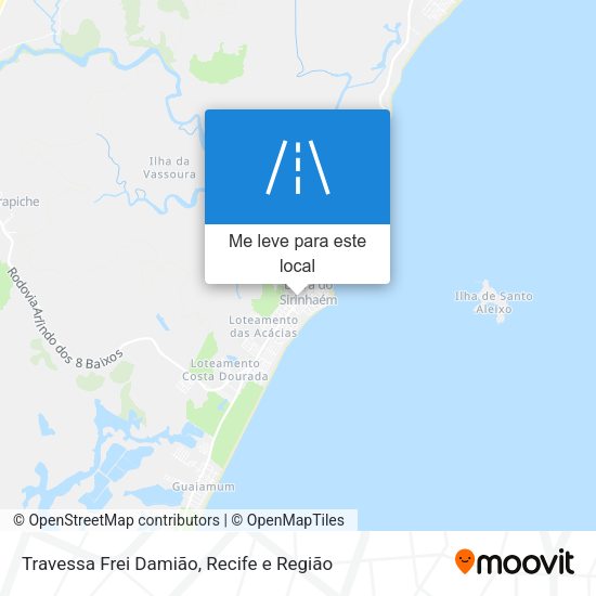 Travessa Frei Damião mapa