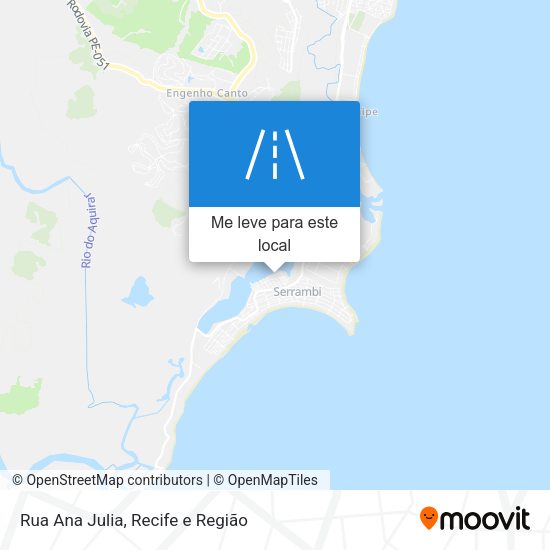 Rua Ana Julia mapa