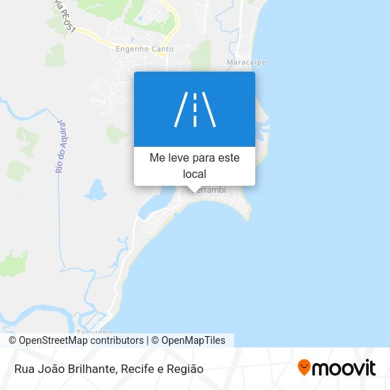 Rua João Brilhante mapa