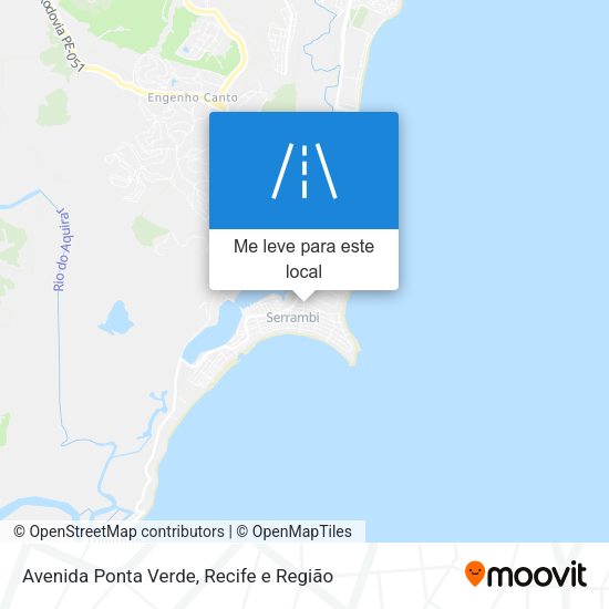 Avenida Ponta Verde mapa