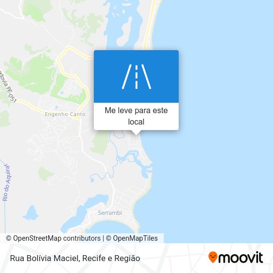 Rua Bolívia Maciel mapa