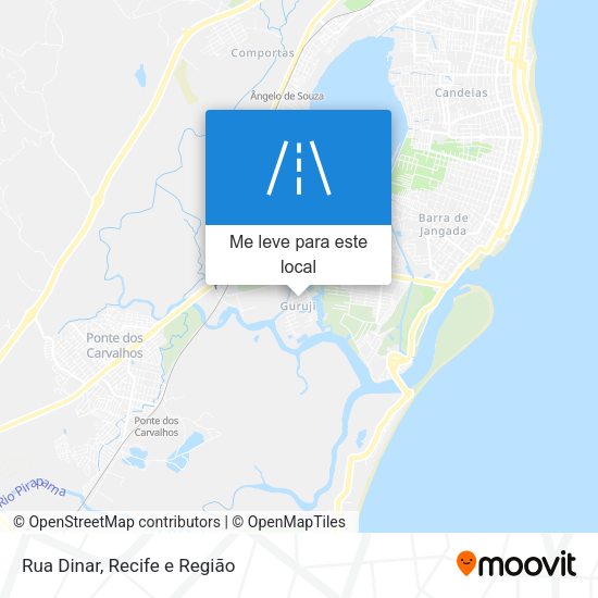 Rua Dinar mapa