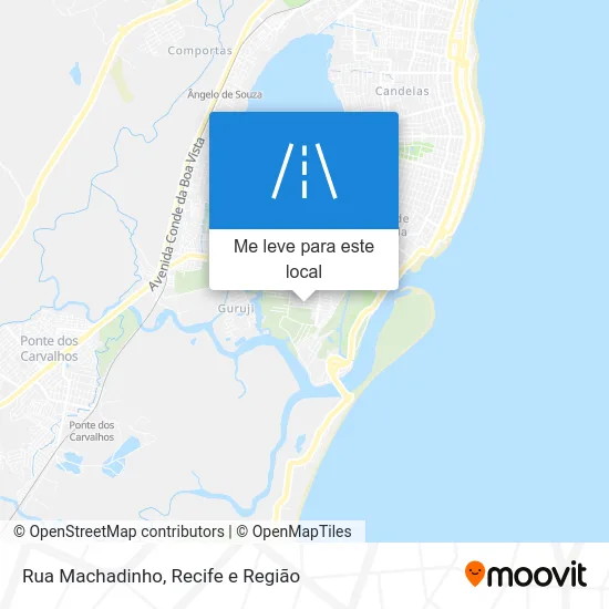 Rua Machadinho mapa