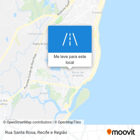 Rua Santa Rosa mapa