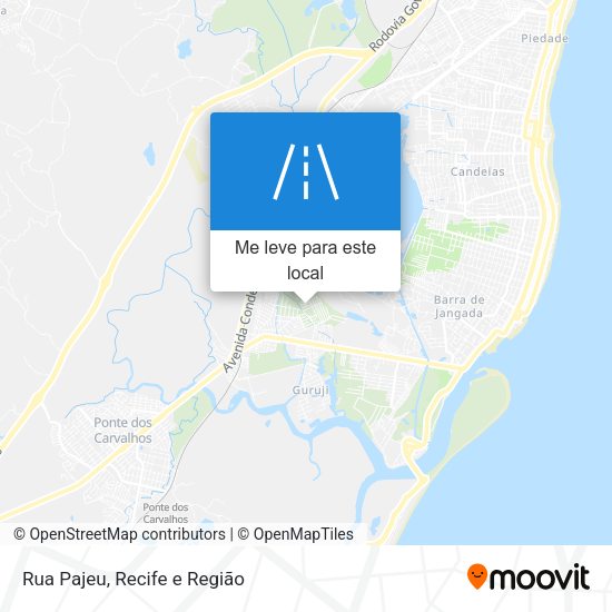 Rua Pajeu mapa