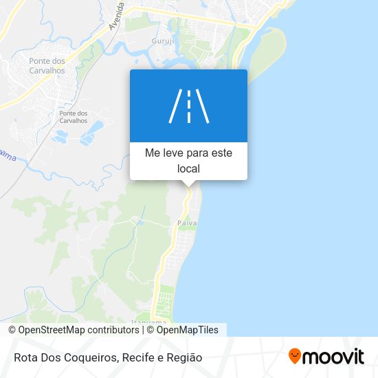 Rota Dos Coqueiros mapa